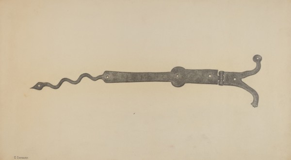 Hinge, c. 1939. Creator: Gordon Sanborn.