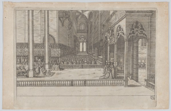 Plate H: Election and Coronation of Emperor Maximilian II, 1612., 1612. Creator: Anon.