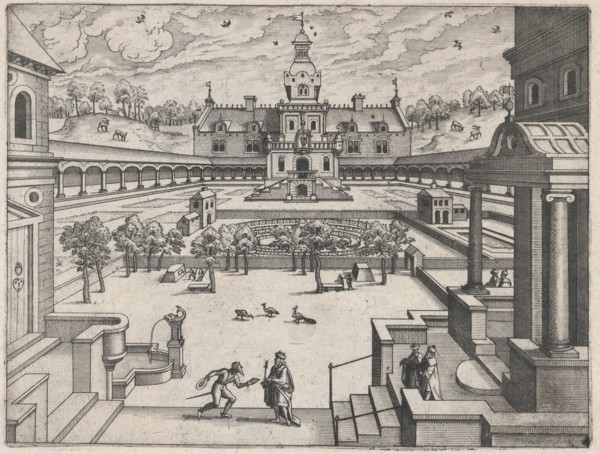 Walled Garden, ca. 1570., ca. 1570. Creators: Anon, Lucas Gassel.