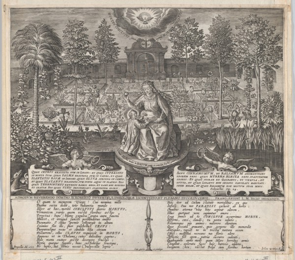 The Virgin and Child in the Enclosed Garden, 1606. Creator: Jan Wierix.