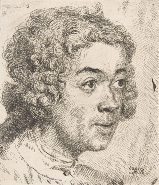 Self Portrait as a Young Man, 1733. Creator: Jean-Etienne Liotard.