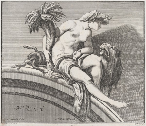 Africa, 1732. Creator: Johann Justin Preissler.