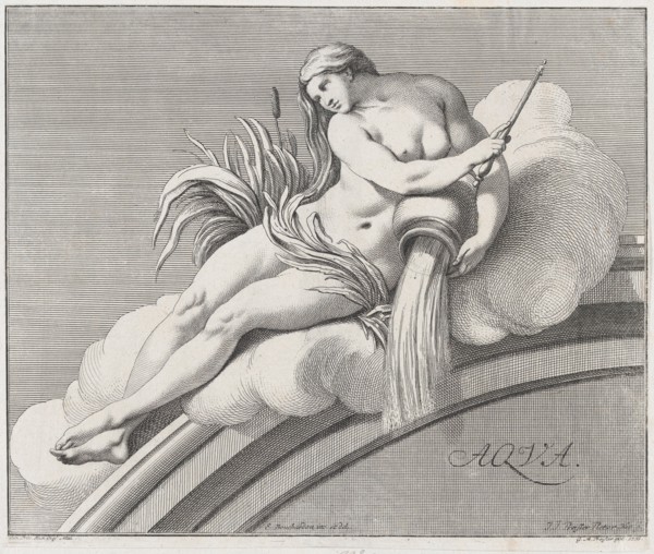 Water, 1735. Creator: Johann Justin Preissler.