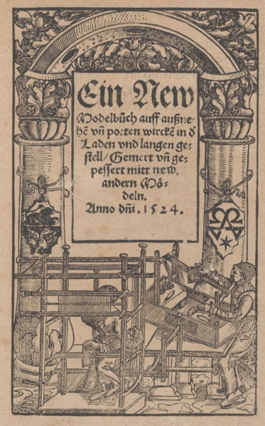 Ein new Modelbuch..., title page (recto), October 22, 1524. Creator: Johann Schönsperger the Younger.