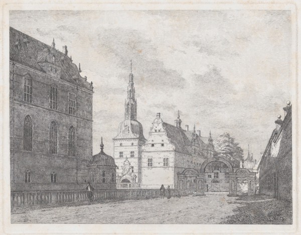 View of Frederiksborg, Karussel Gate, 1836 Creator: Jorgen Pedersen Roed.