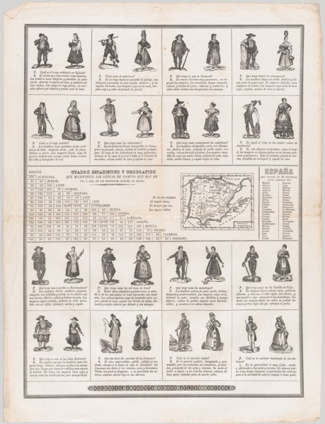 The dress of the regions of Spain, ca. 1860-70. Creator: Julian Mariana.