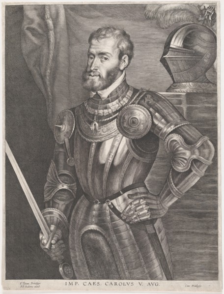 Portrait of Emperor Charles V, ca. 1620-30 Creator: Lucas Vorsterman.