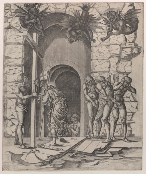 Christ descending into Limbo, 1566. Creator: Mario Cartaro.
