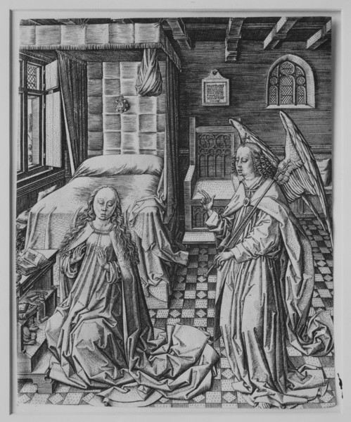 The Annunciation, late 15th century. Creator: Master FVB.