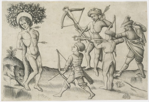 Saint Sebastian, 15th century. Creator: Master of the Playing Cards.