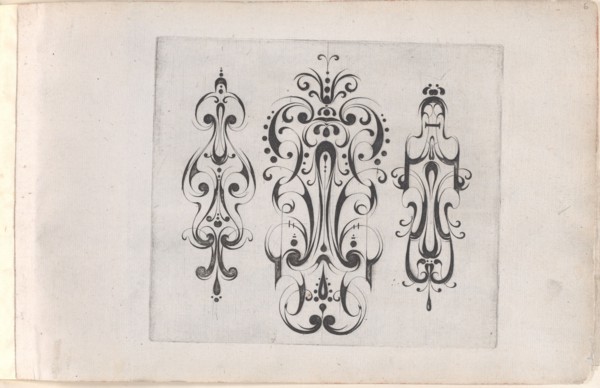 Plate from the Print Series 'Grateske voer golt smeden Schrijnwerkers Ende andere..., ca. 1610-1630. Creator: Meinert Gelijs.