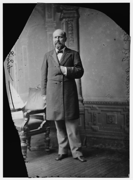 President James A. Garfield, between 1870 and 1880. Creator: Unknown.