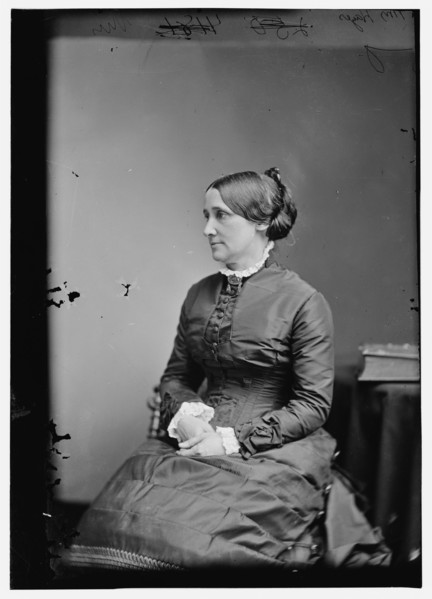 Mrs. R.B. Hayes, wife of President Hayes, between 1870 and 1880. Creator: Unknown.