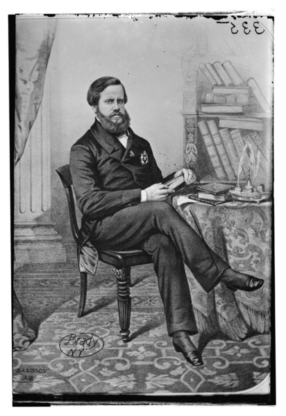 Don Pedro II, Emporor of Brazil, between 1855 and 1865. Creator: Unknown.