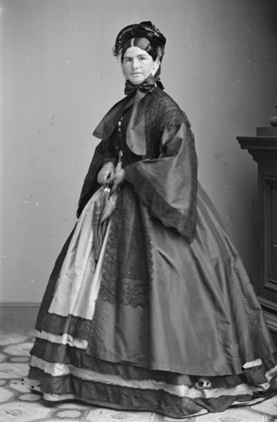 Mrs. N.P. Banks, between 1855 and 1865. Creator: Unknown.