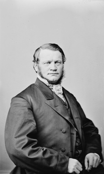 Josiah Bushnell Grinnell of Iowa, between 1855 and 1865. Creator: Unknown.