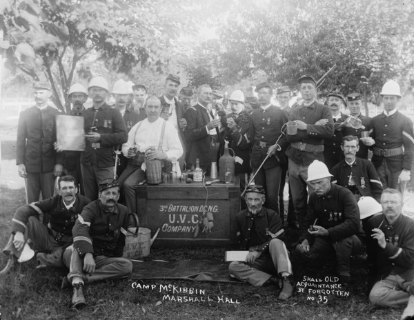 Shall Old Acquaintance be Forgotten, 1893. Creator: Unknown.