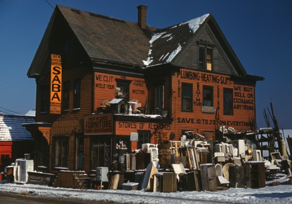 Brockton, Mass., Dec. 1940, second-hand plumbing store, 1940. Creator: Jack Delano.