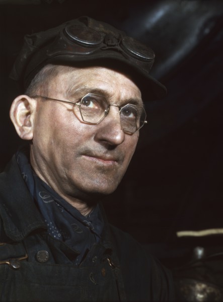 James Lynch, a roundhouse worker, C & NW RR, Proviso yard, 1942. Creator: Jack Delano.