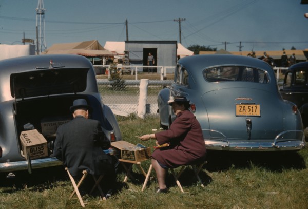 At the Vermont state fair, Rutland, 1941. Creator: Jack Delano.