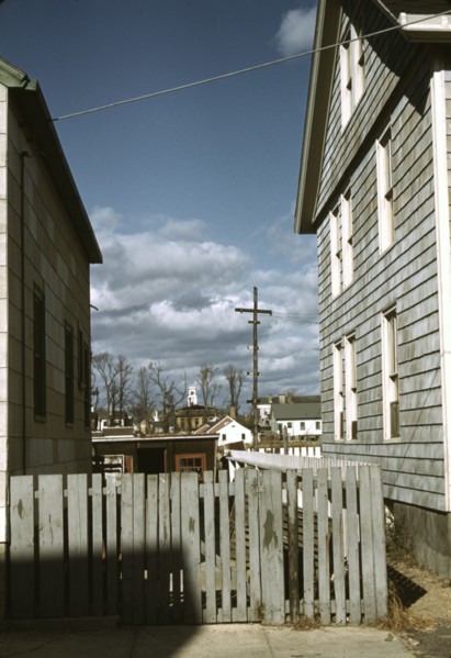 Connecticut town, probably Stonington, on the sea., 1940. Creator: Jack Delano.