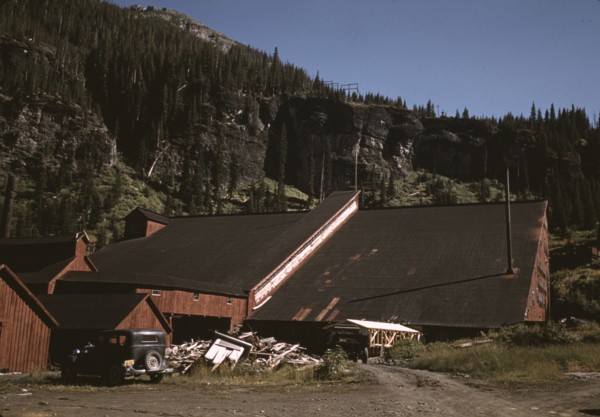 Detail of the mill at the Camp Bird Mine, Ouray County, Colorado, 1940. Creator: Russell Lee.