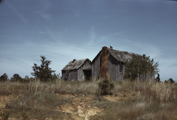 Cabin in Southern U.S., ca. 1940. Creator: Marion Post Wolcott.