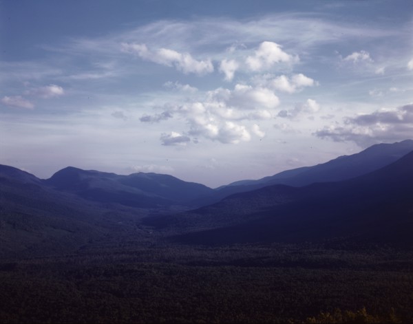 A view looking south through the White Mountains from...Pine Mountain, Gorham vicinity, N.H., 1943. Creator: John Collier.