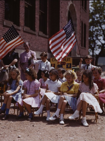 School children, half of Polish and half of Italian...festival in May 1942, Southington, Conn., 1942 Creator: Charles Fenno Jacobs.