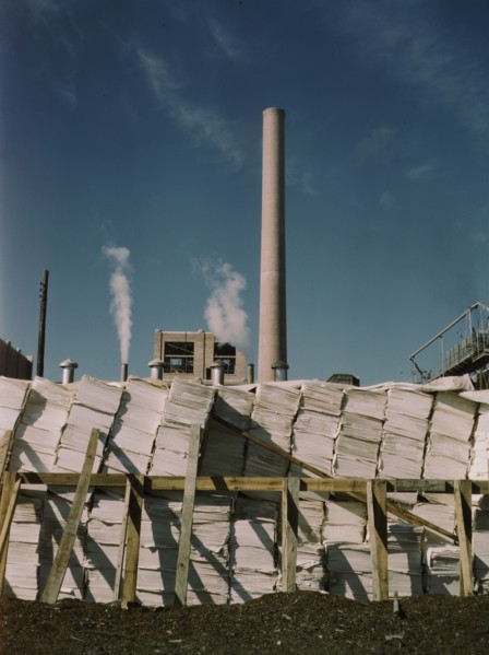 Southland Paper mill, Kraft (chemical) pulp used in making newsprint, Lufkin, Texas, 1943. Creator: John Vachon.