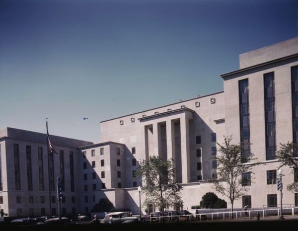 War Department Building at 21st and Virginia Avenue, N.W., Washington, D.C., ca. 1943. Creator: Unknown.