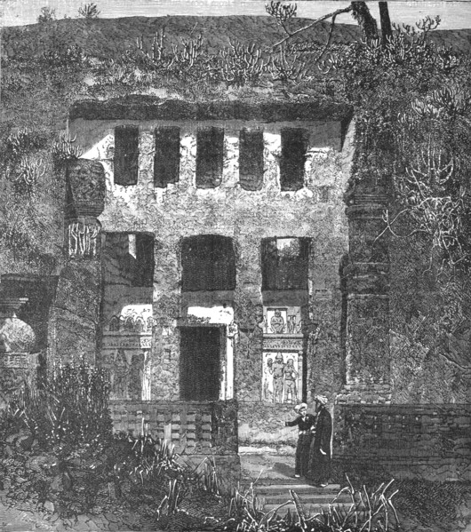 'Principal Cavern of Kanheri; Notes on the Ancient Temples of India', 1875. Creator: Unknown.