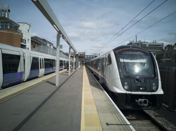 Elizabeth Line, Abbey Wood, London, UK, May 2022. Creator: Ethel Davies.