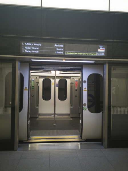 Elizabeth Line, Liverpool St, London, UK, May 2022. Creator: Ethel Davies.