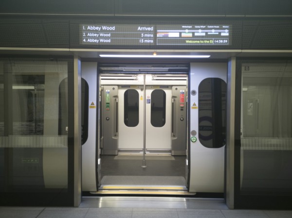 Elizabeth Line, Liverpool St, London, UK, May 2022. Creator: Ethel Davies.