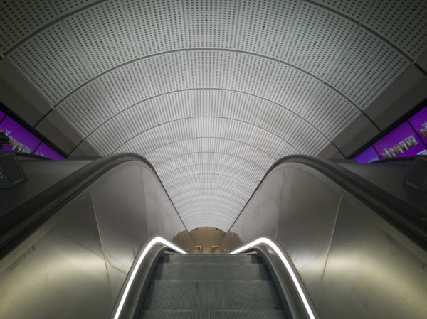 Elizabeth Line, Liverpool St, London, UK, May 2022. Creator: Ethel Davies.