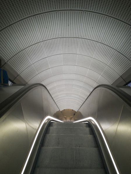 Elizabeth Line, Liverpool St, London, UK, May 2022. Creator: Ethel Davies.