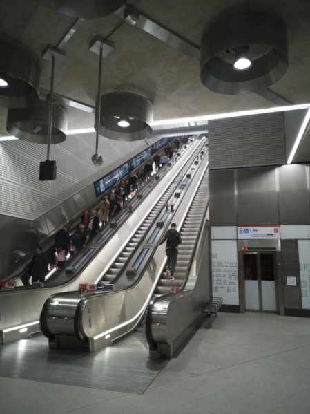 Elizabeth Line, Tottenham Ct Rd, London,UK, May 2022. Creator: Ethel Davies.