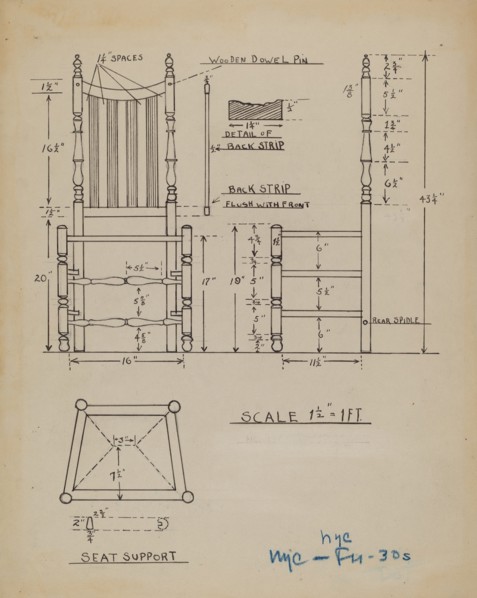 Seat, c. 1936.