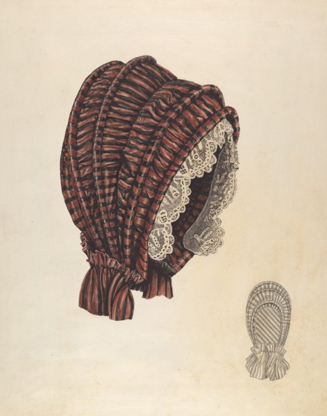 Bonnet, c. 1937.