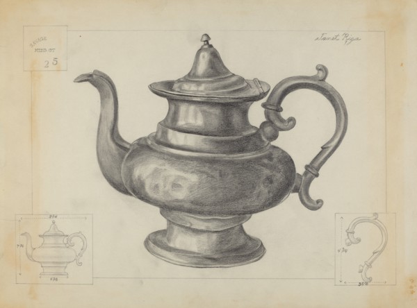 Pewter Teapot, 1936.