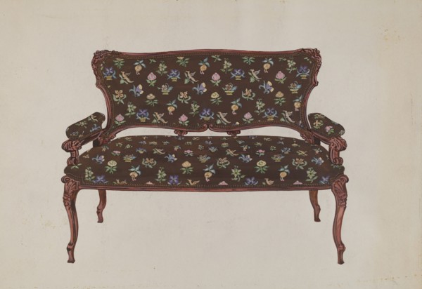 Settee, c. 1936.