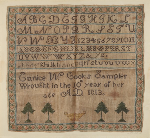 Sampler, c. 1938.