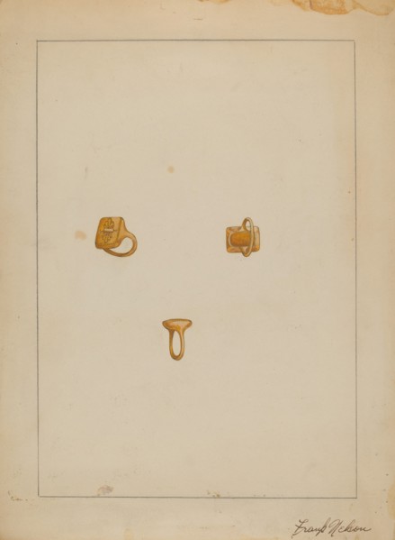 Gold Ring, c. 1936.
