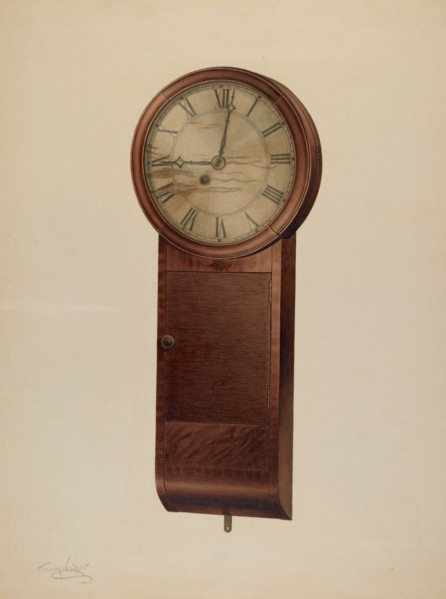 Wall Clock, c. 1938.