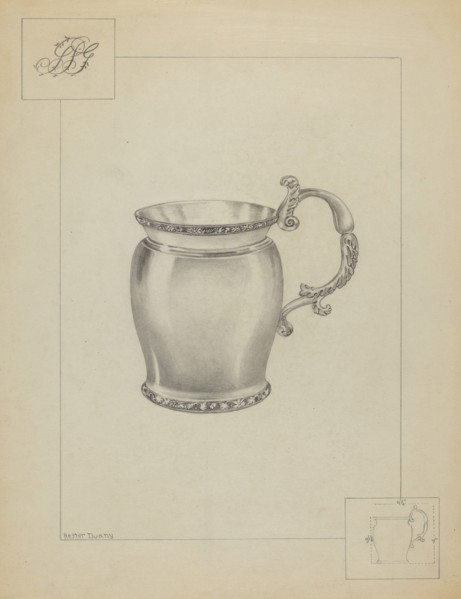 Silver Mug, c. 1936.