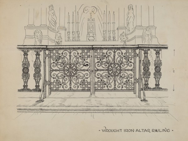 Altar Railing, c. 1936.