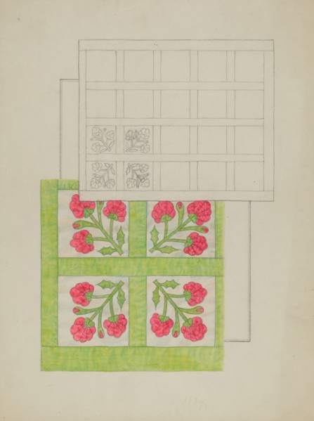 Bedspread, c. 1936.