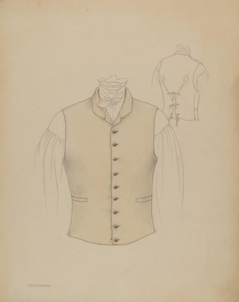 Waistcoat, c. 1936.
