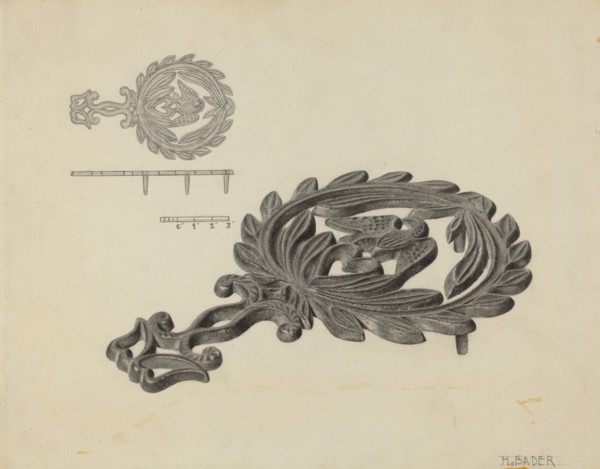 Iron Holder, c. 1937.